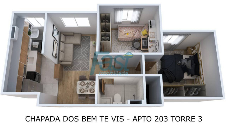 Imagem Apartamento com 2 Quartos à Venda, 42 m² em Jardim Imperial - Cuiabá Imagem Apartamento com 2 Quartos à Venda, 42 m² em Jardim Imperial - Cuiabá