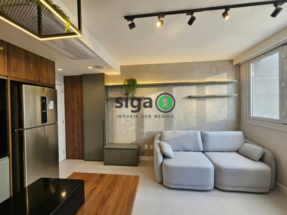 Imagem Apartamento com 1 Quarto para Alugar, 38 m² em Brooklin - São Paulo Imagem Apartamento com 1 Quarto para Alugar, 38 m² em Brooklin - São Paulo