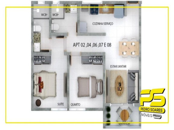 Imagem Apartamento com 2 Quartos à Venda, 11 m² em Mangabeira - João Pessoa Imagem Apartamento com 2 Quartos à Venda, 11 m² em Mangabeira - João Pessoa