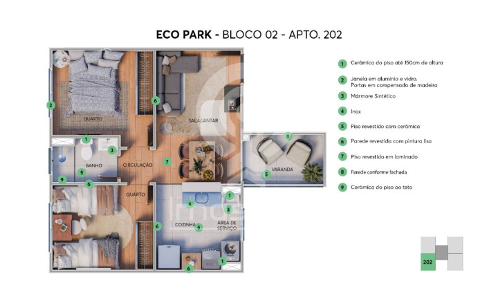 Imagem Apartamento com 2 Quartos à Venda, 41 m² em Urucunema - Eusébio Imagem Apartamento com 2 Quartos à Venda, 41 m² em Urucunema - Eusébio