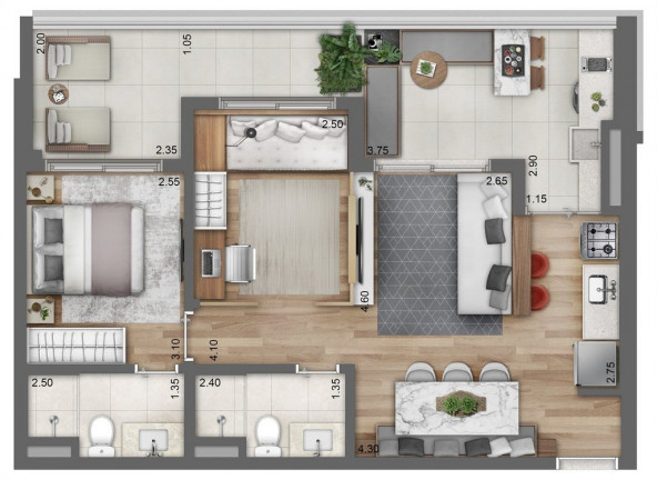 Imagem Apartamento com 2 Quartos à Venda, 91 m² em Perdizes - São Paulo Imagem Apartamento com 2 Quartos à Venda, 91 m² em Perdizes - São Paulo
