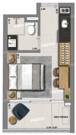 Imagem Imóvel com 1 Quarto à Venda, 26 m² em Perdizes - São Paulo