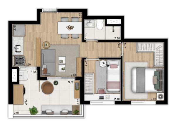 Imagem Apartamento com 2 Quartos à Venda, 46 m² em Ipiranga - São Paulo