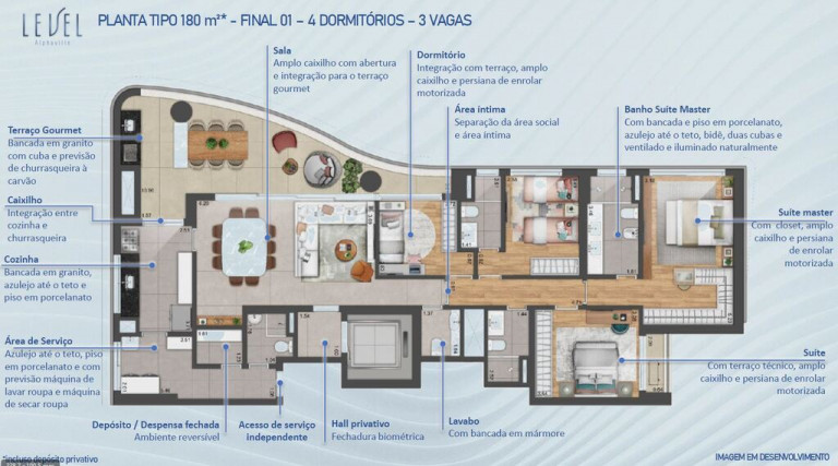 Imagem Apartamento com 4 Quartos à Venda, 180 m² em Alphaville - Barueri Imagem Apartamento com 4 Quartos à Venda, 180 m² em Alphaville - Barueri