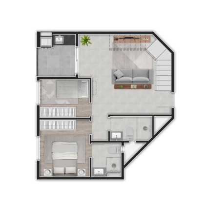 Imagem Cobertura com 3 Quartos à Venda, 101 m² em Bom Retiro - Curitiba