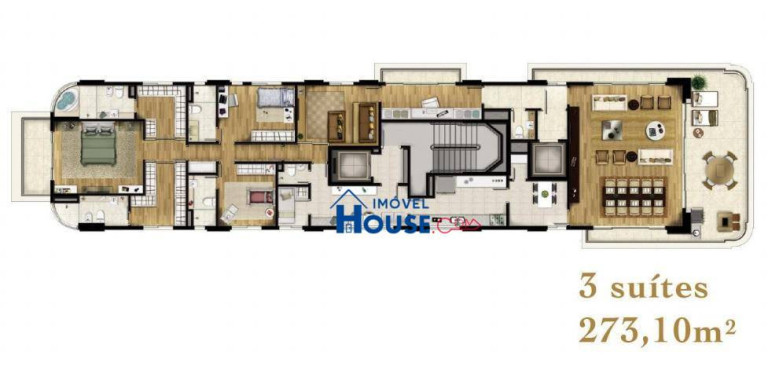 Foto do imóvel Apartamento com 3 Quartos à Venda, 273 m² em Itaim - São Paulo