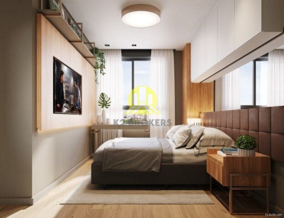 Imagem Studio com 1 Quarto à Venda, 28 m² em Portão - Curitiba Imagem Studio com 1 Quarto à Venda, 28 m² em Portão - Curitiba