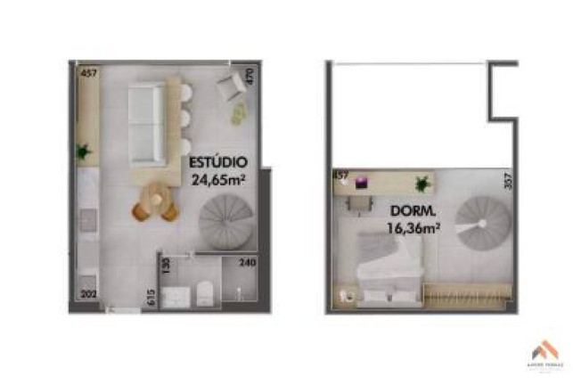 Apartamento com 1 Quarto à Venda, 50 m²