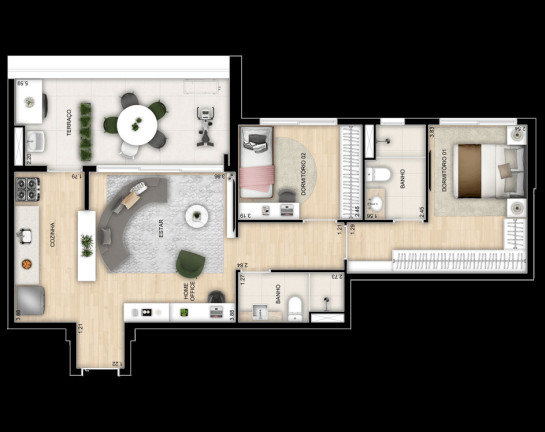 Imagem Apartamento com 2 Quartos à Venda, 100 m² em Parque Imperial - São Paulo