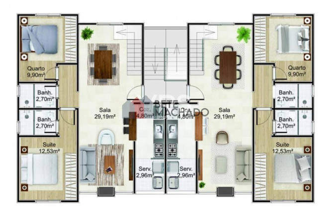 Imagem Apartamento com 3 Quartos à Venda, 132 m² em Bom Retiro - Teresópolis
