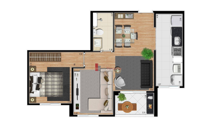 Imagem Apartamento com 2 Quartos à Venda, 48 m² em Vila Andrade - São Paulo Imagem Apartamento com 2 Quartos à Venda, 48 m² em Vila Andrade - São Paulo