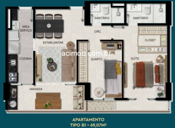 Imagem Imóvel com 2 Quartos à Venda, 65 m² em Caminho Das árvores - Salvador