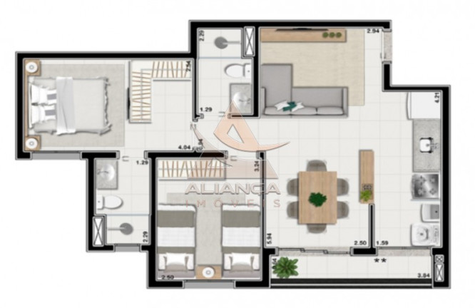 Imagem Apartamento com 2 Quartos à Venda, 62 m² em Quinta Da Primavera - Ribeirão Preto Imagem Apartamento com 2 Quartos à Venda, 62 m² em Quinta Da Primavera - Ribeirão Preto