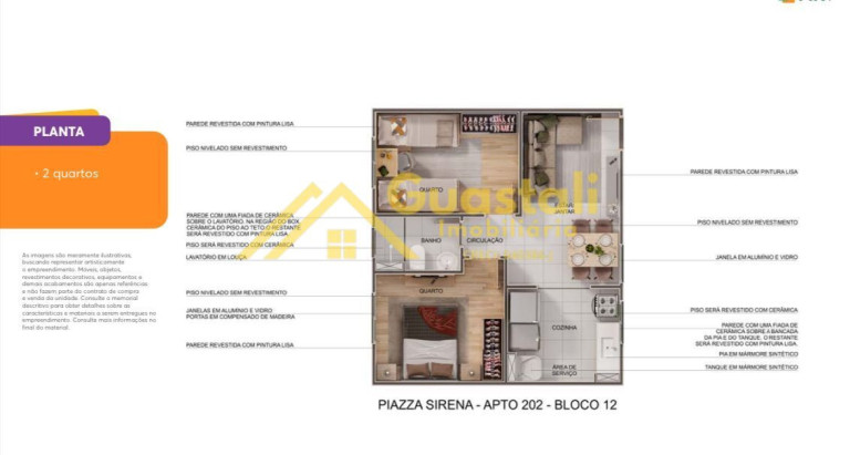 Imagem Apartamento com 2 Quartos à Venda, 43 m² em Vale Do Sol - Piracicaba