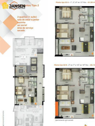 Imagem Apartamento com 2 Quartos à Venda, 61 m² em Tambaú - João Pessoa