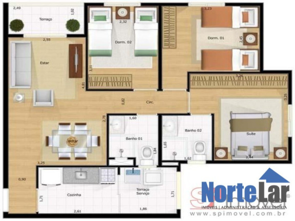 Imagem Apartamento com 3 Quartos à Venda, 68 m² em Piqueri - São Paulo Imagem Apartamento com 3 Quartos à Venda, 68 m² em Piqueri - São Paulo