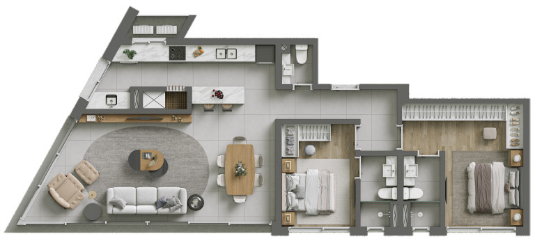 Imagem Apartamento com 3 Quartos à Venda, 102 m² em Centro - Torres