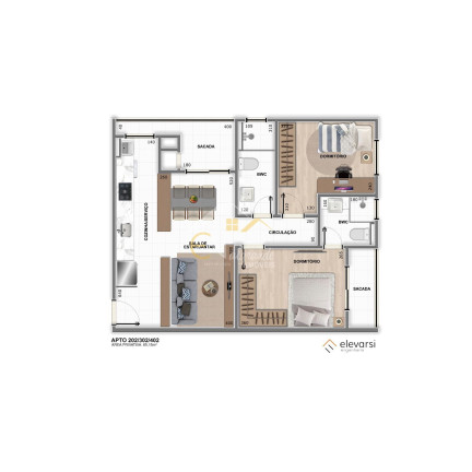 Imagem Apartamento com 3 Quartos à Venda, 73 m² em Centro - Pinhais Imagem Apartamento com 3 Quartos à Venda, 73 m² em Centro - Pinhais