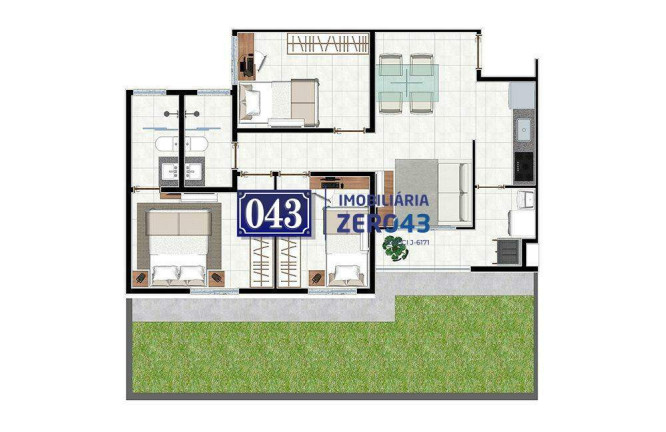 Imagem Apartamento com 2 Quartos à Venda, 51 m² em Parque Jamaica - Londrina Imagem Apartamento com 2 Quartos à Venda, 51 m² em Parque Jamaica - Londrina