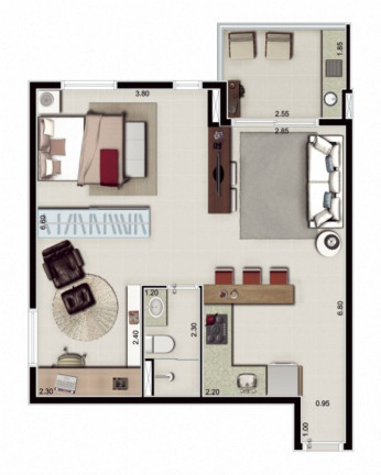 Imagem Apartamento com 1 Quarto à Venda, 36 m² em Rudge Ramos - São Bernardo Do Campo Imagem Apartamento com 1 Quarto à Venda, 36 m² em Rudge Ramos - São Bernardo Do Campo