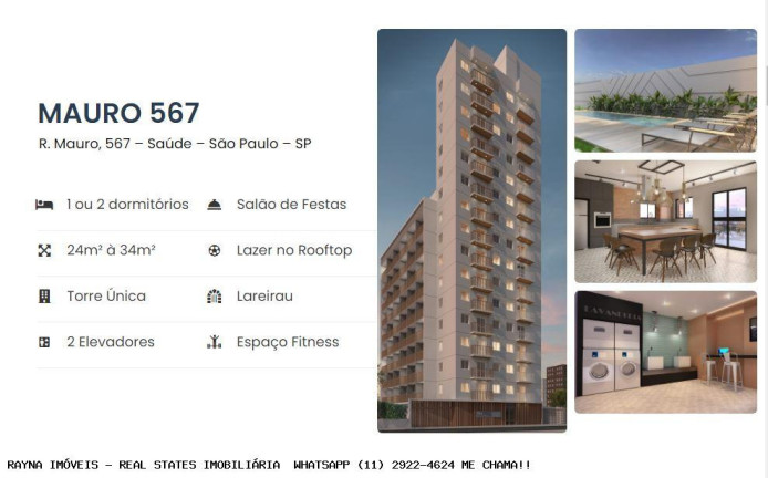 Imagem Apartamento com 1 Quarto à Venda, 26 m² em Saúde - São Paulo Imagem Apartamento com 1 Quarto à Venda, 26 m² em Saúde - São Paulo