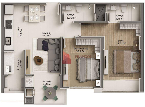 Imagem Apartamento com 2 Quartos à Venda, 72 m² em Centro - Itajaí Imagem Apartamento com 2 Quartos à Venda, 72 m² em Centro - Itajaí