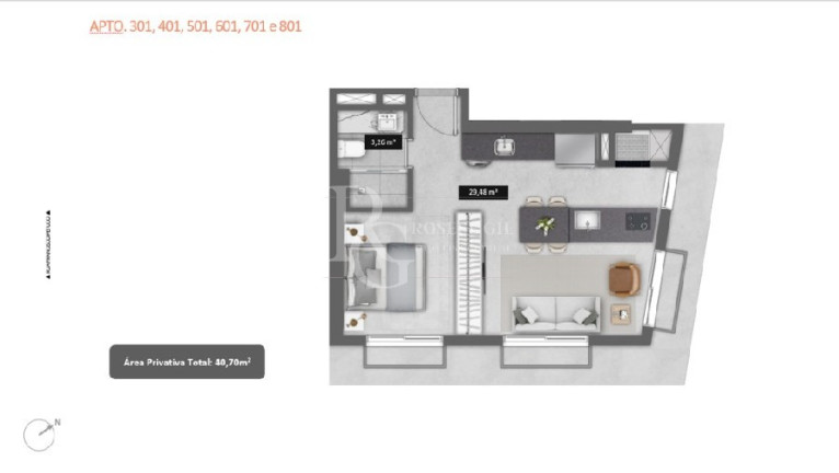 Imóvel com 1 Quarto à Venda, 40 m² em Boa Vista - Porto Alegre