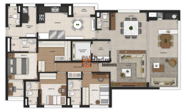 Imagem Apartamento com 3 Quartos à Venda, 141 m² em Brooklin Novo - São Paulo Imagem Apartamento com 3 Quartos à Venda, 141 m² em Brooklin Novo - São Paulo