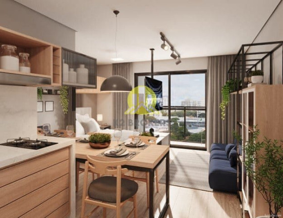 Imagem Studio com 1 Quarto à Venda, 28 m² em Portão - Curitiba Imagem Studio com 1 Quarto à Venda, 28 m² em Portão - Curitiba