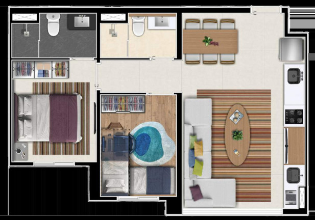 Imagem Imóvel com 2 Quartos à Venda, 42 m² em Vila Ema - São Paulo