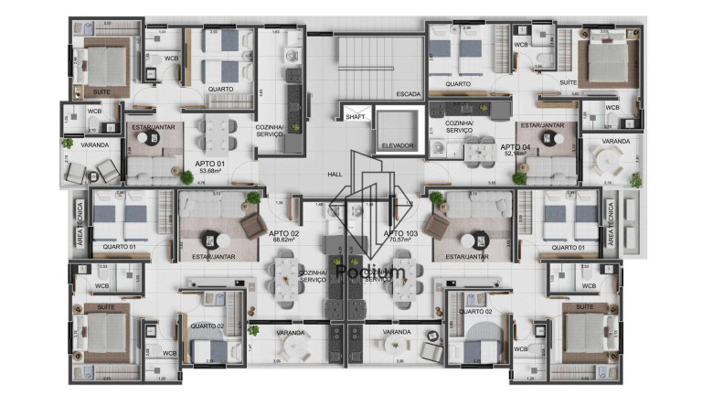 Imagem Apartamento com 3 Quartos à Venda, 68 m² em Intermares - Cabedelo Imagem Apartamento com 3 Quartos à Venda, 68 m² em Intermares - Cabedelo