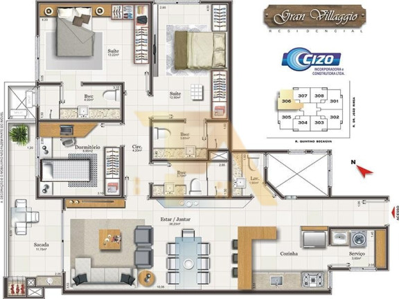 Imagem Apartamento com 3 Quartos à Venda, 60 m² em Centro - Imbituba Imagem Apartamento com 3 Quartos à Venda, 60 m² em Centro - Imbituba