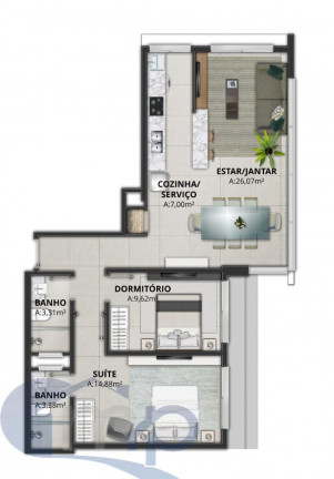Imagem Apartamento com 1 Quarto à Venda, 50 m² em Centro - Torres Imagem Apartamento com 1 Quarto à Venda, 50 m² em Centro - Torres