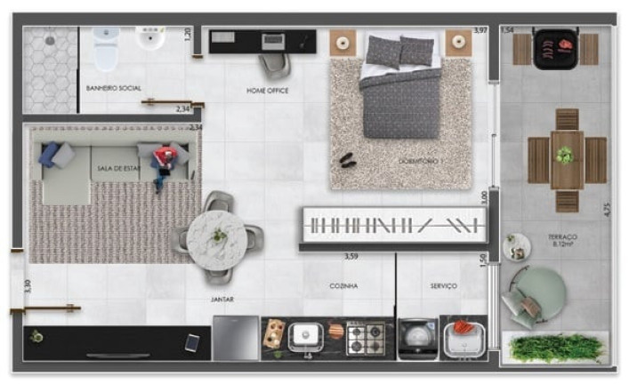 Imagem Imóvel com 1 Quarto à Venda, 36 m² em Vila Carrão - São Paulo Imagem Imóvel com 1 Quarto à Venda, 36 m² em Vila Carrão - São Paulo