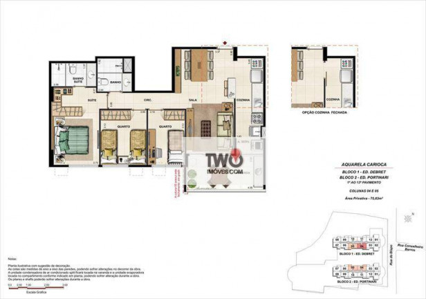 Imagem Apartamento com 3 Quartos à Venda, 76 m² em Rio Comprido - Rio De Janeiro