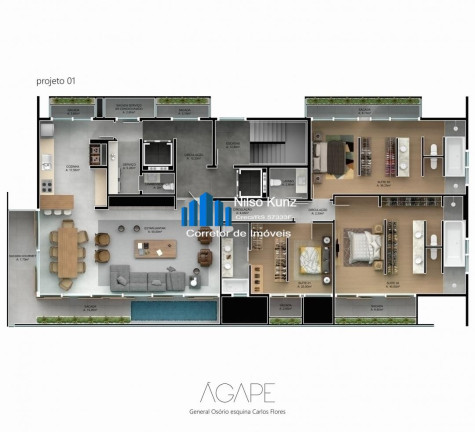 Imagem Apartamento com 3 Quartos à Venda, 272 m² em São Bento - Bento Gonçalves Imagem Apartamento com 3 Quartos à Venda, 272 m² em São Bento - Bento Gonçalves