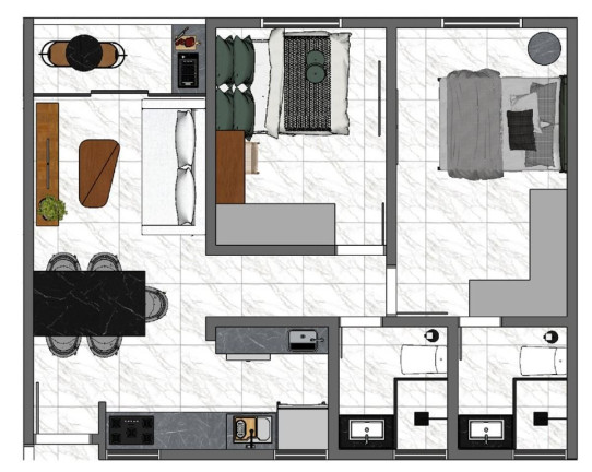 Imagem Apartamento com 3 Quartos à Venda, 76 m² em Bessa - João Pessoa Imagem Apartamento com 3 Quartos à Venda, 76 m² em Bessa - João Pessoa