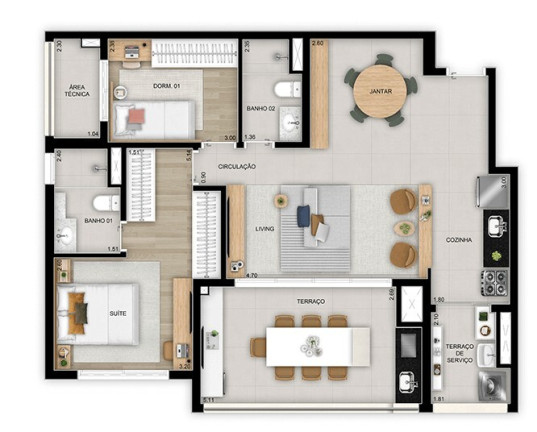 Imagem Apartamento com 3 Quartos à Venda, 114 m² em Vila Ema - São Paulo