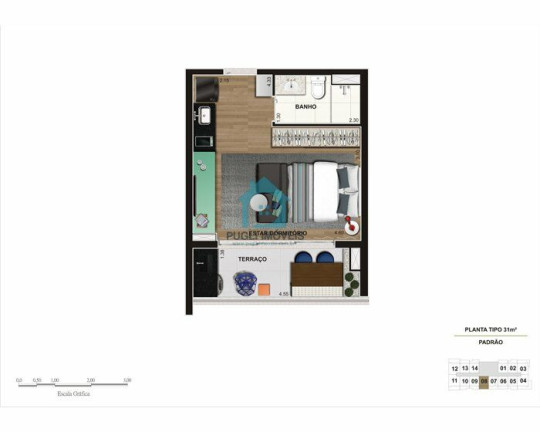 Imagem Apartamento com 1 Quarto à Venda, 40 m² em Sumarezinho - São Paulo