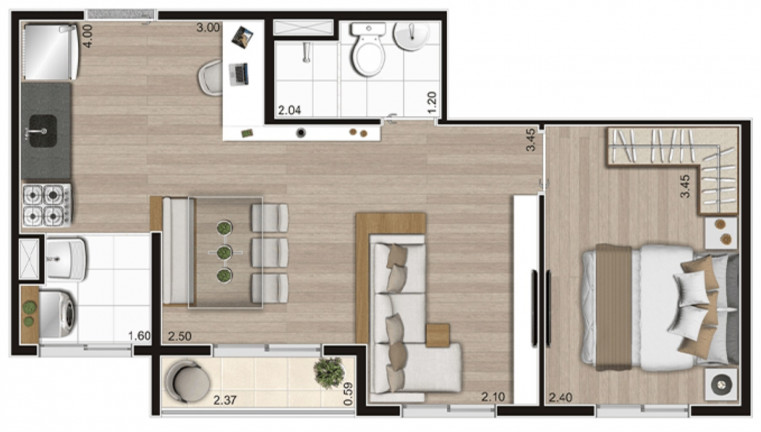 Imagem Imóvel com 2 Quartos à Venda, 37 m² em água Branca - São Paulo Imagem Imóvel com 2 Quartos à Venda, 37 m² em água Branca - São Paulo