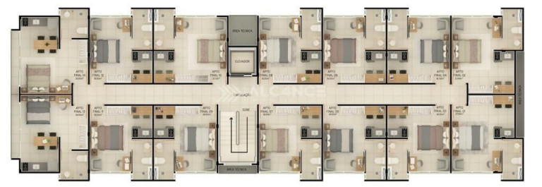 Imagem Flat com 1 Quarto à Venda, 18 m² em Intermares - Cabedelo Imagem Flat com 1 Quarto à Venda, 18 m² em Intermares - Cabedelo