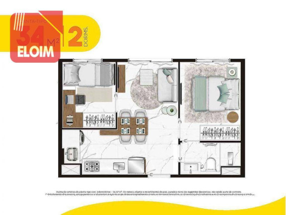 Imagem Apartamento com 2 Quartos à Venda, 34 m² em Lapa De Baixo - São Paulo Imagem Apartamento com 2 Quartos à Venda, 34 m² em Lapa De Baixo - São Paulo