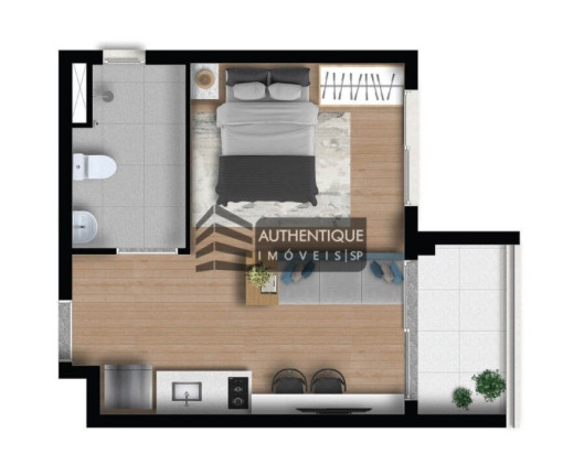 Imagem Apartamento com 1 Quarto à Venda, 37 m² em Moema - São Paulo