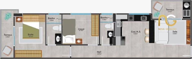 Imagem Apartamento com 2 Quartos à Venda, 53 m² em Canto Do Forte - Praia Grande Imagem Apartamento com 2 Quartos à Venda, 53 m² em Canto Do Forte - Praia Grande