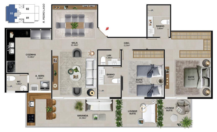 Imagem Apartamento com 3 Quartos à Venda, 173 m² em Barra Da Tijuca - Rio De Janeiro Imagem Apartamento com 3 Quartos à Venda, 173 m² em Barra Da Tijuca - Rio De Janeiro