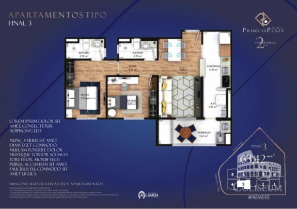 Imagem Apartamento com 2 Quartos à Venda, 65 m² em Vila Guilhermina - Praia Grande