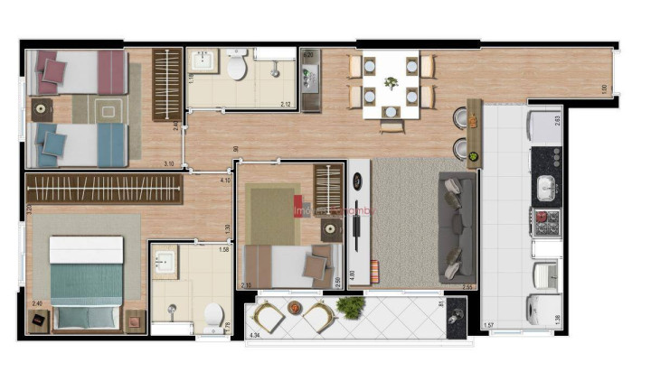 Imagem Apartamento com 2 Quartos à Venda, 48 m² em Vila Andrade - São Paulo Imagem Apartamento com 2 Quartos à Venda, 48 m² em Vila Andrade - São Paulo