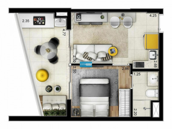 Imagem Apartamento com 1 Quarto à Venda, 60 m² em Pinheiros - São Paulo