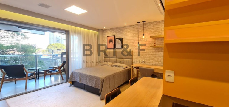 Imagem Apartamento com 1 Quarto para Alugar, 45 m² em Brooklin - São Paulo Imagem Apartamento com 1 Quarto para Alugar, 45 m² em Brooklin - São Paulo