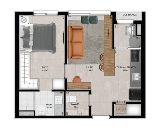 Imagem Apartamento com 1 Quarto à Venda, 42 m² em Floresta - Porto Alegre Imagem Apartamento com 1 Quarto à Venda, 42 m² em Floresta - Porto Alegre